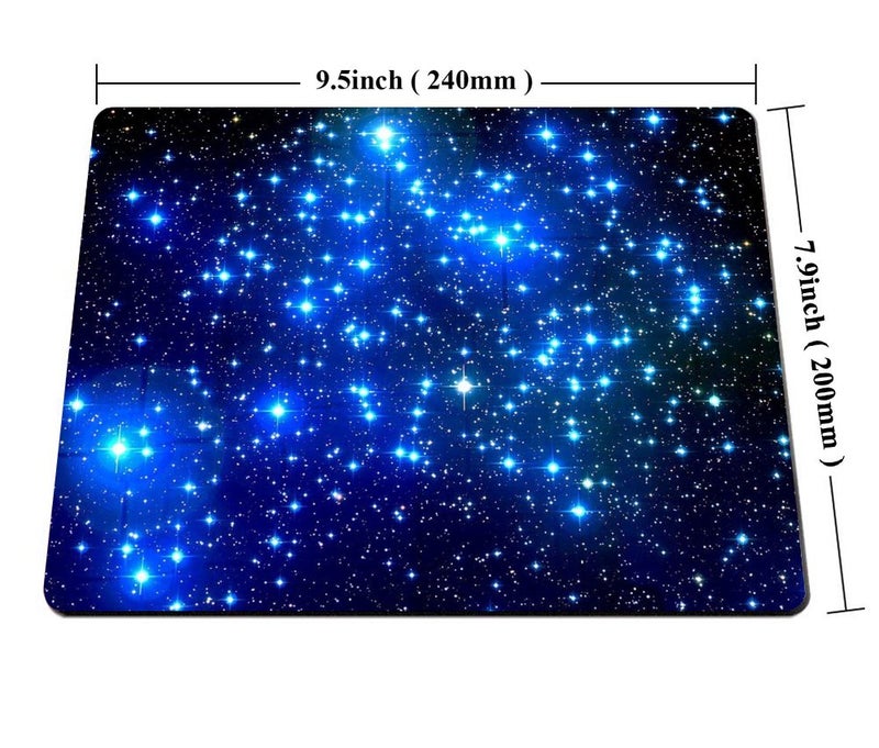 Smooffly Mouse Pad Blue Galaxy Customized Rectangle Non-Slip Rubber Mousepad Gaming Mouse Pad - Image 2